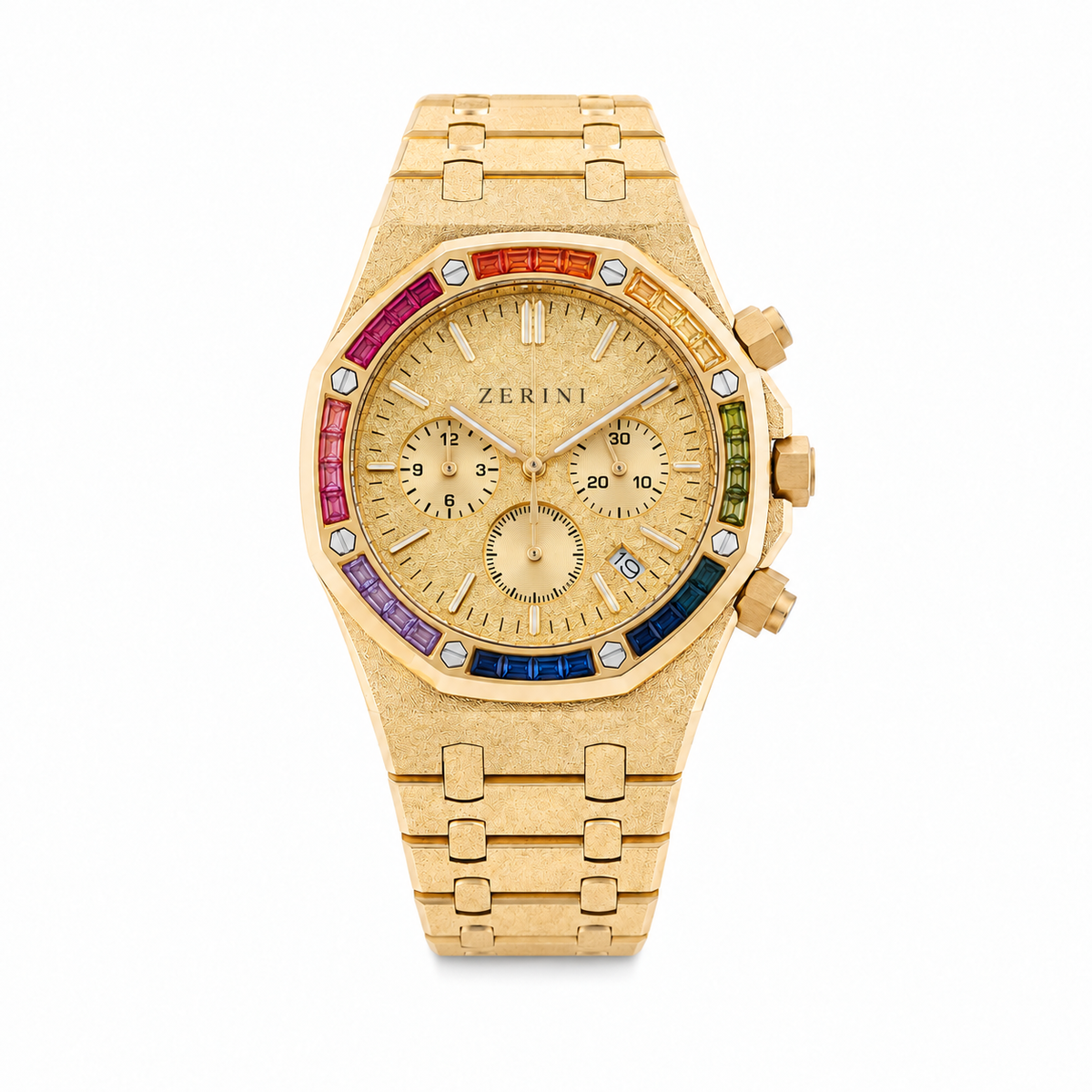 ZN AU RK Chronograph Rainbow Gold
