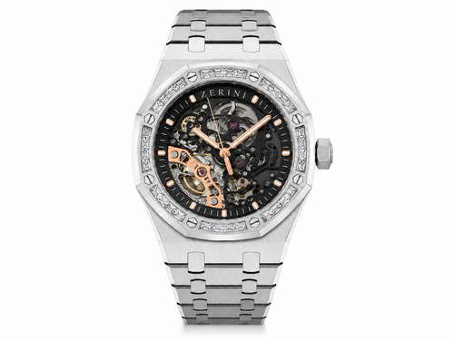ZN AU RK Skeleton Silver & Diamond