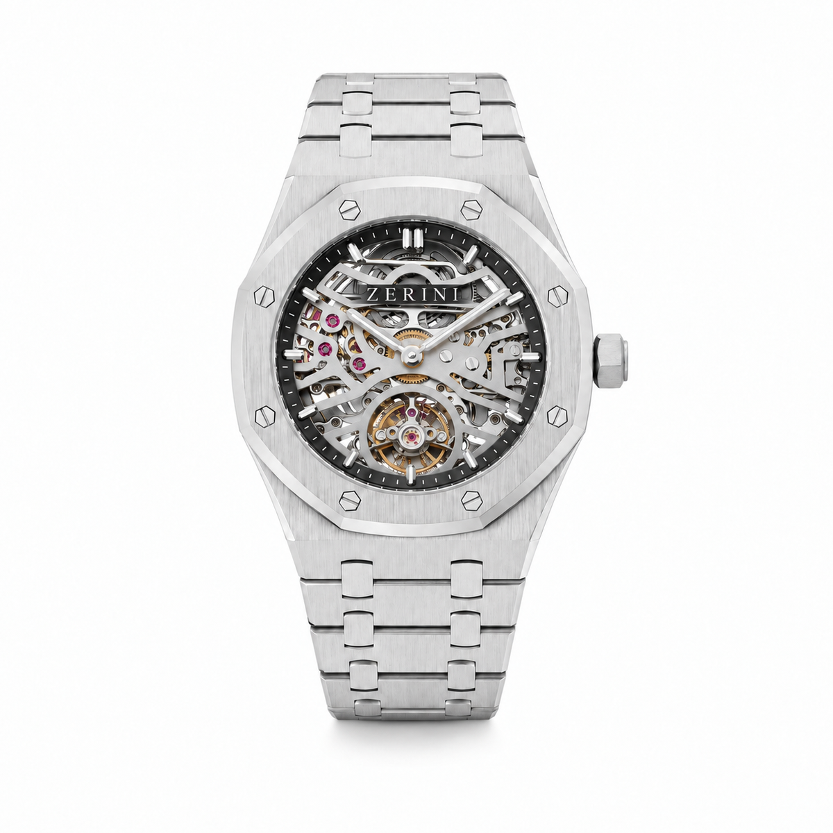 ZN AU RK Skeleton Silver