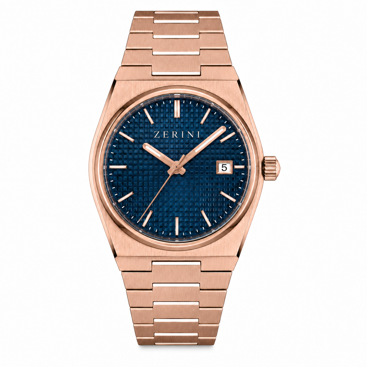 ZN TS Blue Dial - Rose Gold